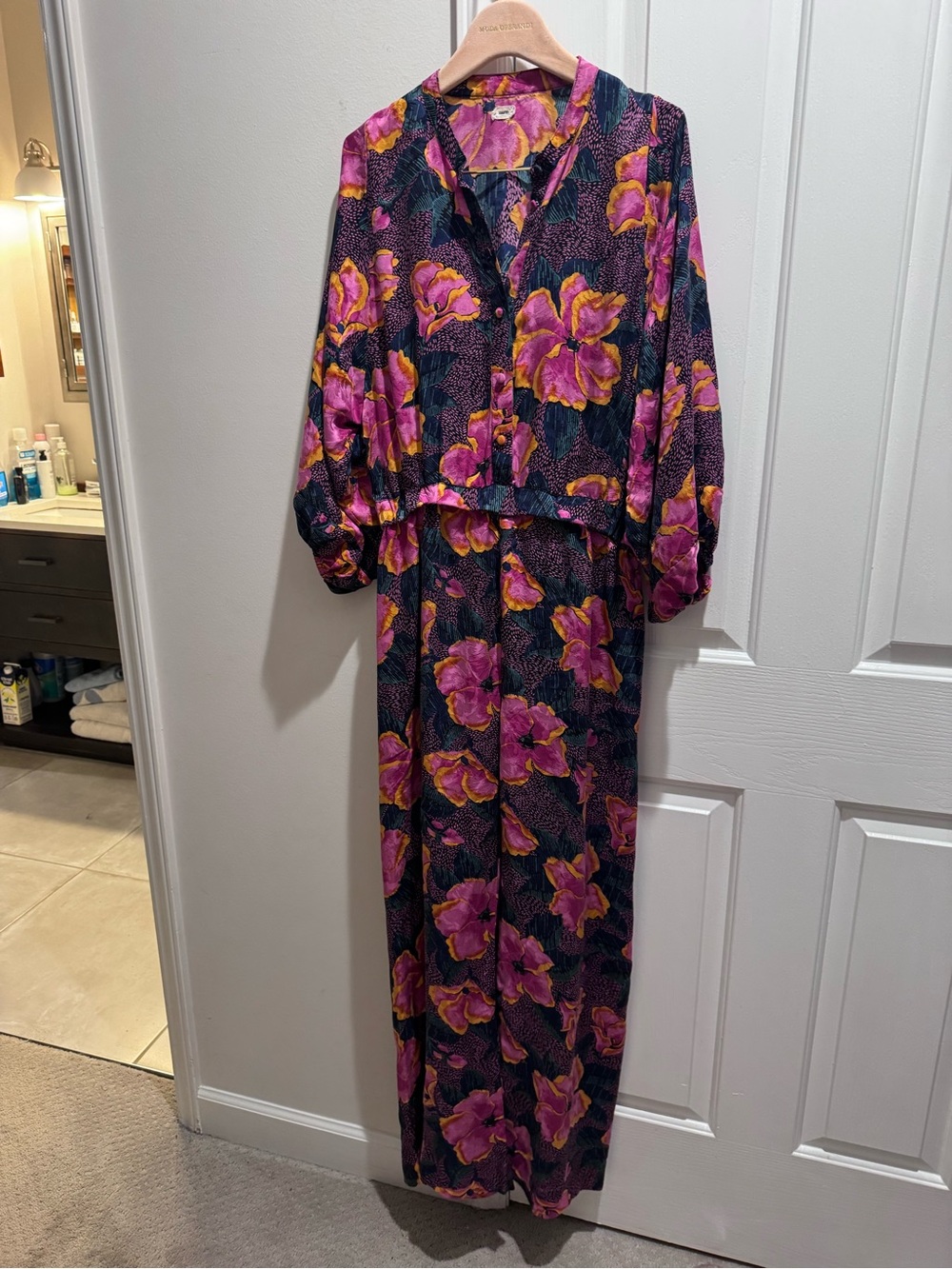 WARM  100% silk jumpsuit